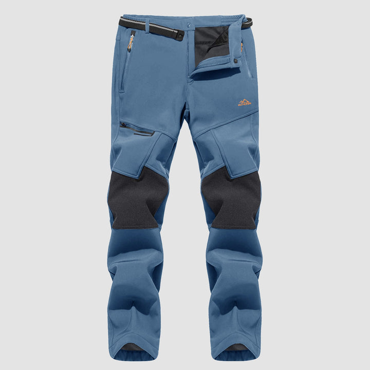 Pantaloni da sci da uomo imbottiti in pile e idrorepellenti