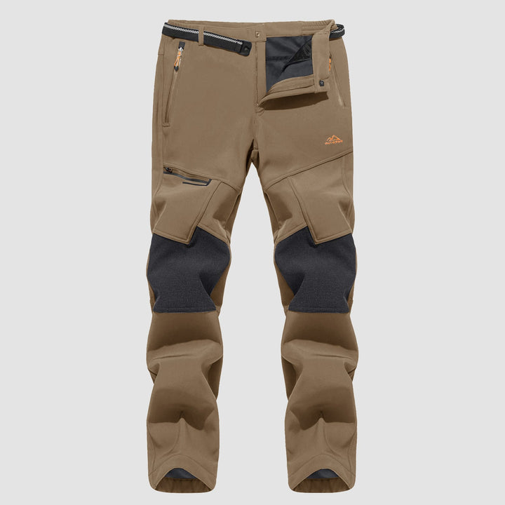 Pantaloni da sci da uomo imbottiti in pile e idrorepellenti