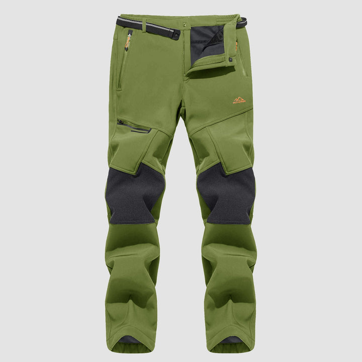 Pantaloni da sci da uomo imbottiti in pile e idrorepellenti