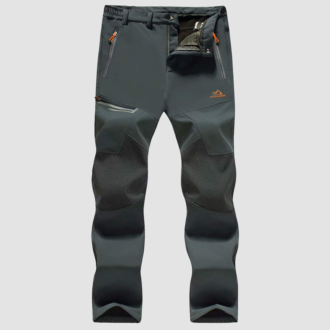 Pantaloni da sci da uomo imbottiti in pile e idrorepellenti