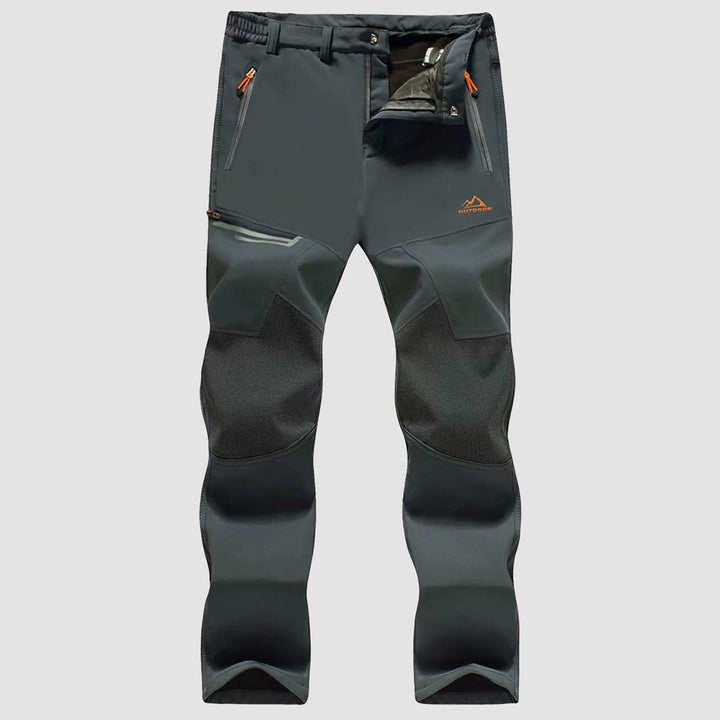 Pantaloni da sci da uomo imbottiti in pile e idrorepellenti