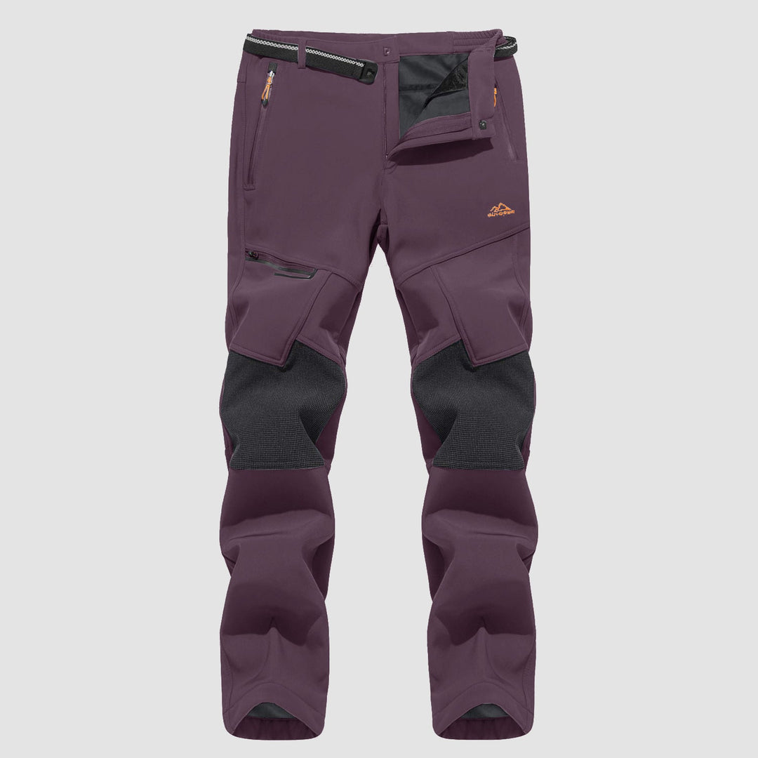 Pantaloni da sci da uomo imbottiti in pile e idrorepellenti