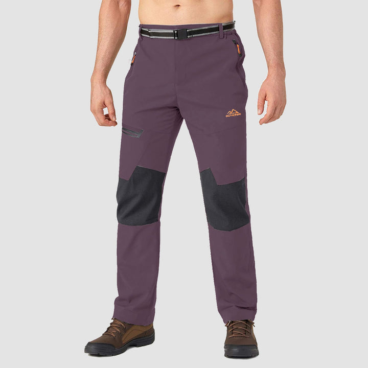 Pantaloni da sci da uomo imbottiti in pile e idrorepellenti