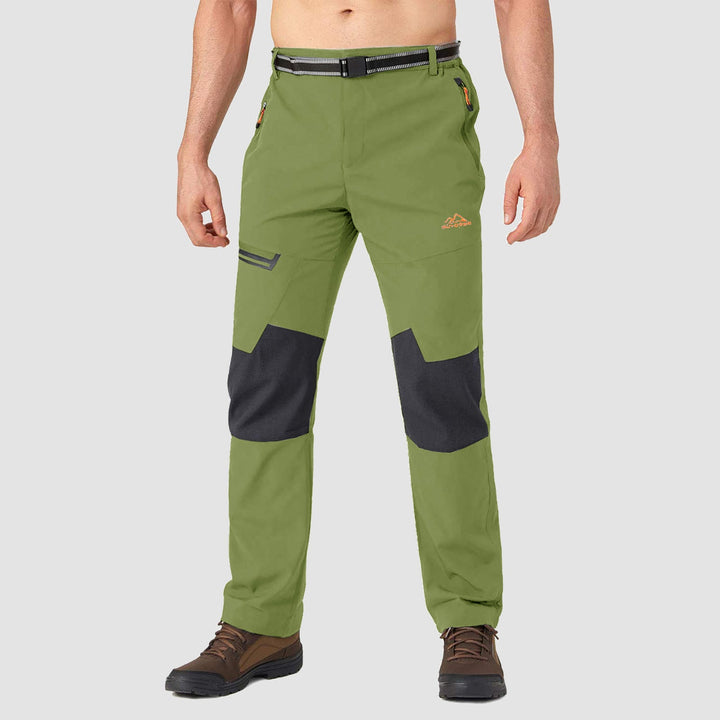 Pantaloni da sci da uomo imbottiti in pile e idrorepellenti