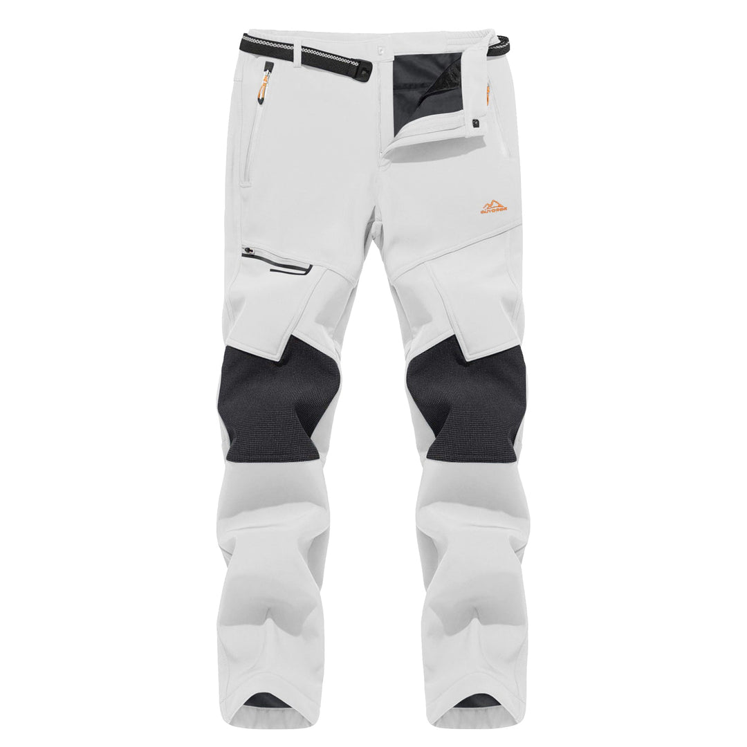 Pantaloni da sci da uomo imbottiti in pile e idrorepellenti