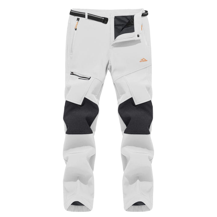 Pantaloni da sci da uomo imbottiti in pile e idrorepellenti