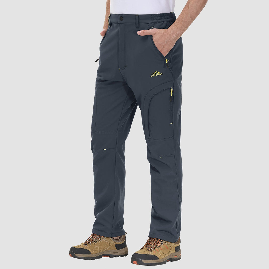 Pantalon de Randonnée Homme Doublé Polaire Déperlant