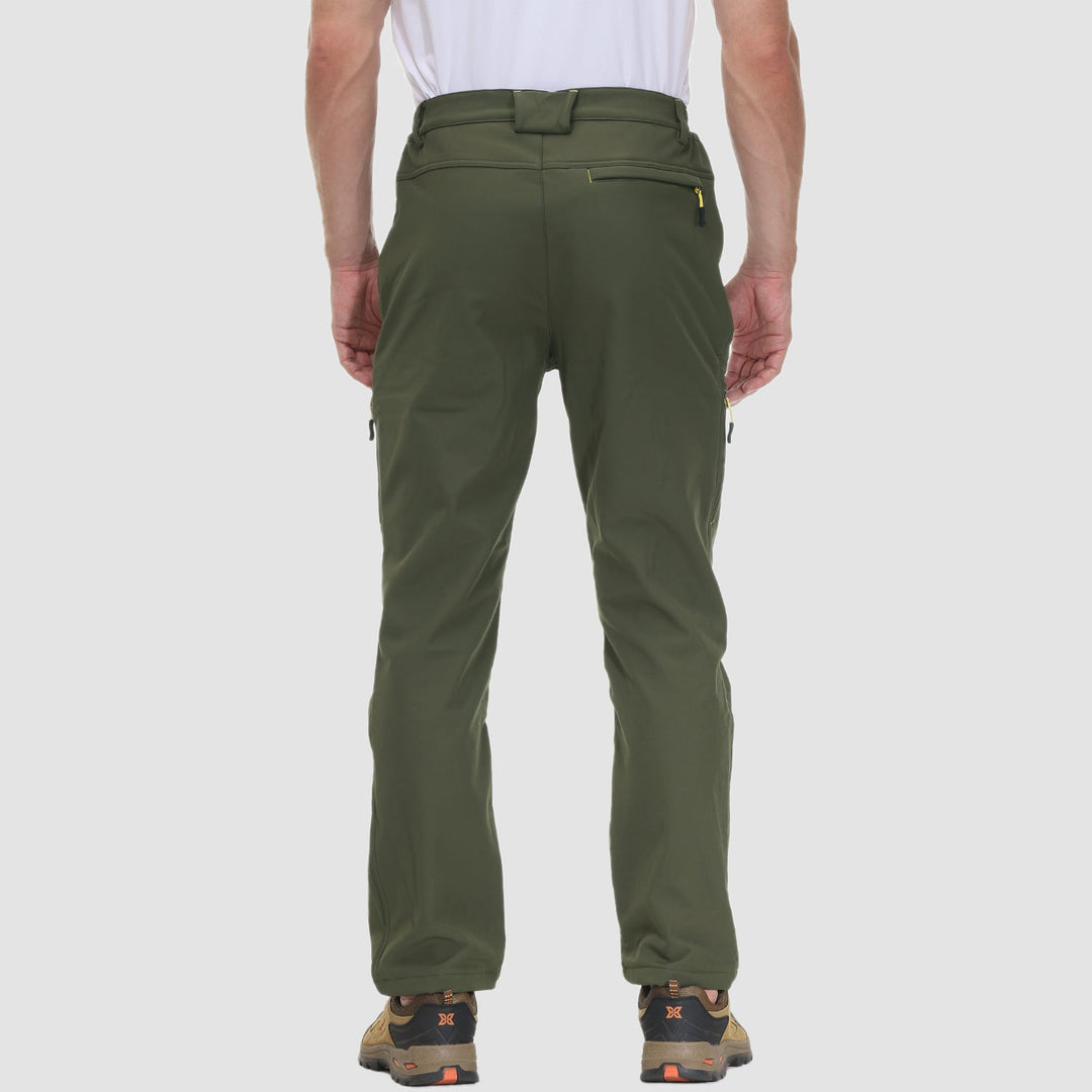 Pantalon de Randonnée Homme Doublé Polaire Déperlant