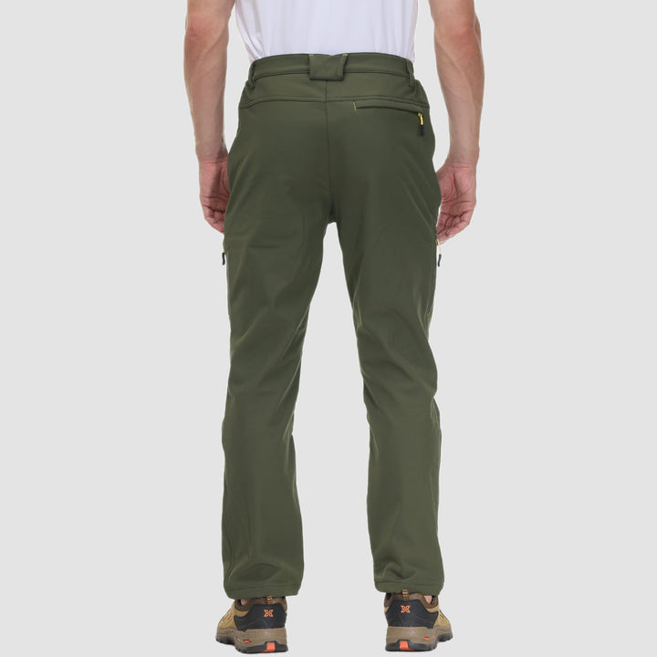 Pantalon de Randonnée Homme Doublé Polaire Déperlant