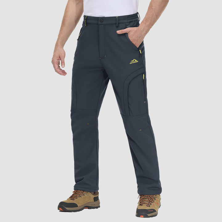 Pantalon de Randonnée Homme Doublé Polaire Déperlant