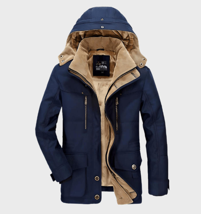 Charles | Veste d’hiver épaisse à capuche pour hommes | Chaud