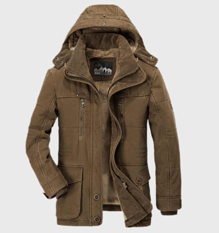 Charles | Veste d’hiver épaisse à capuche pour hommes | Chaud