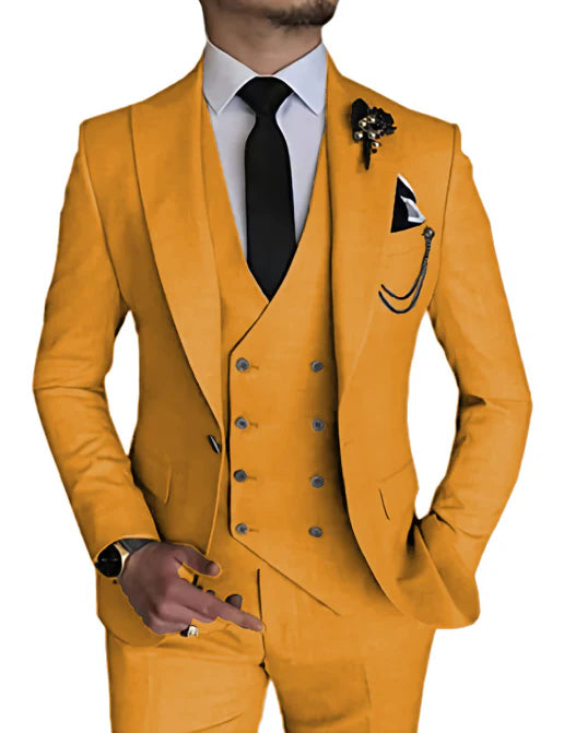 Costume 3 Pièces À Double Boutonnage Invité De Mariage Pour Homme | Tenue De Cérémonie