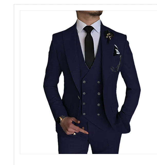 Costume 3 Pièces À Double Boutonnage Invité De Mariage Pour Homme | Tenue De Cérémonie
