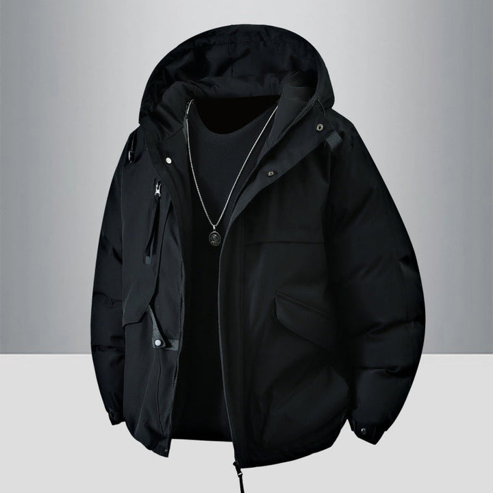 Veste d’Hiver Homme – Déperlante à Capuche avec Poches Pratiques