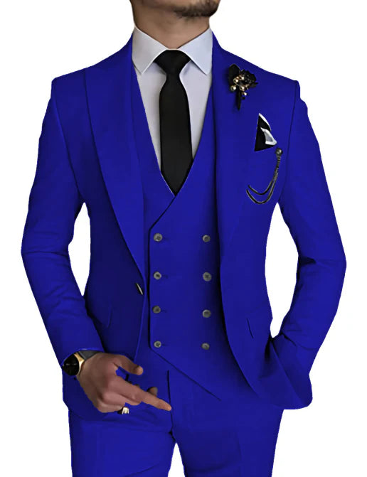Costume 3 Pièces À Double Boutonnage Invité De Mariage Pour Homme | Tenue De Cérémonie