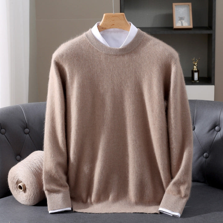 Pull Homme Cachemire Col Rond Manches Longues