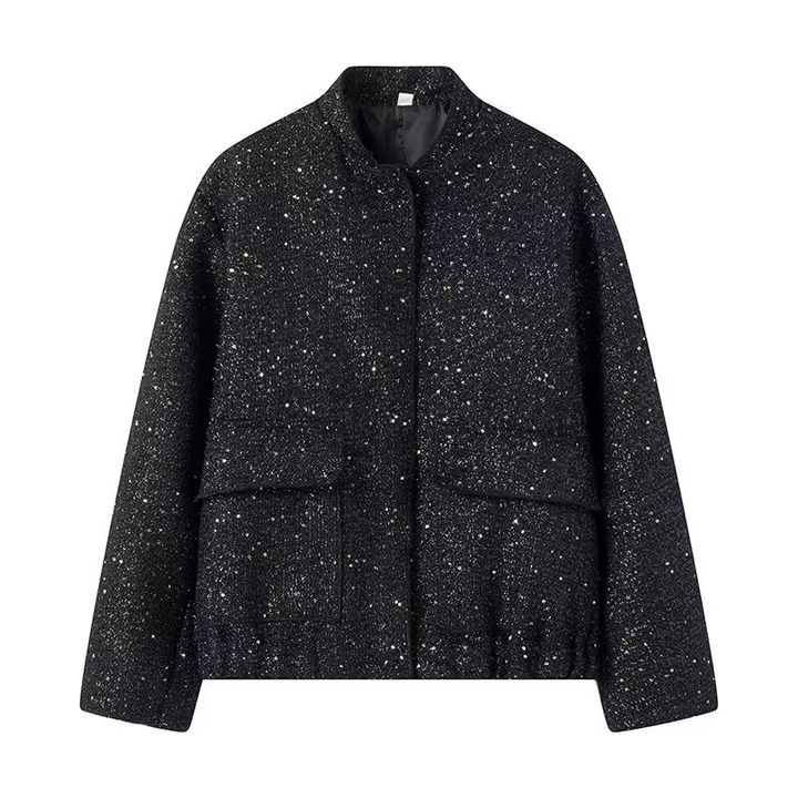 Veste De Femme Manches Longues Pailletten | Court