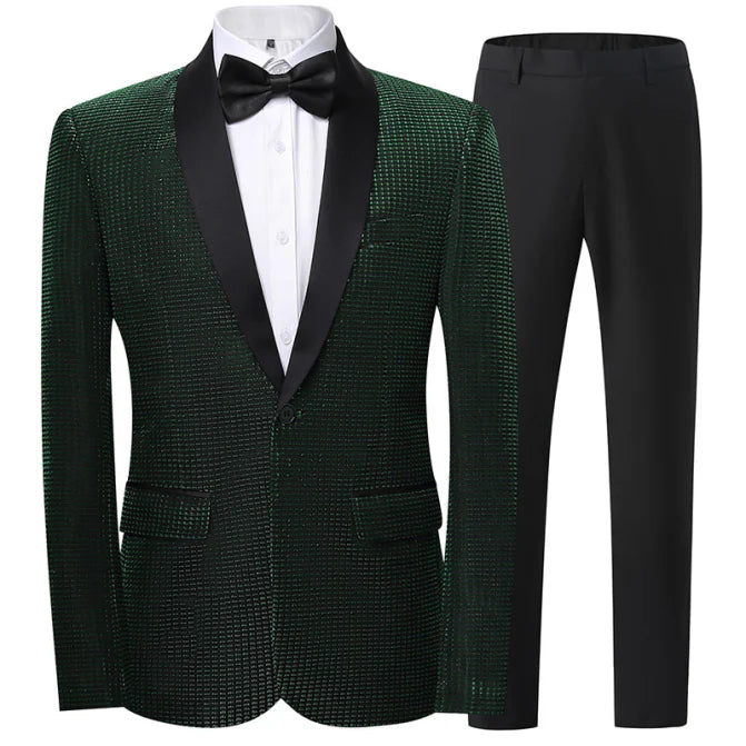 Costume 2 Pièces Texturé Invité De Mariage Pour Homme | Classique