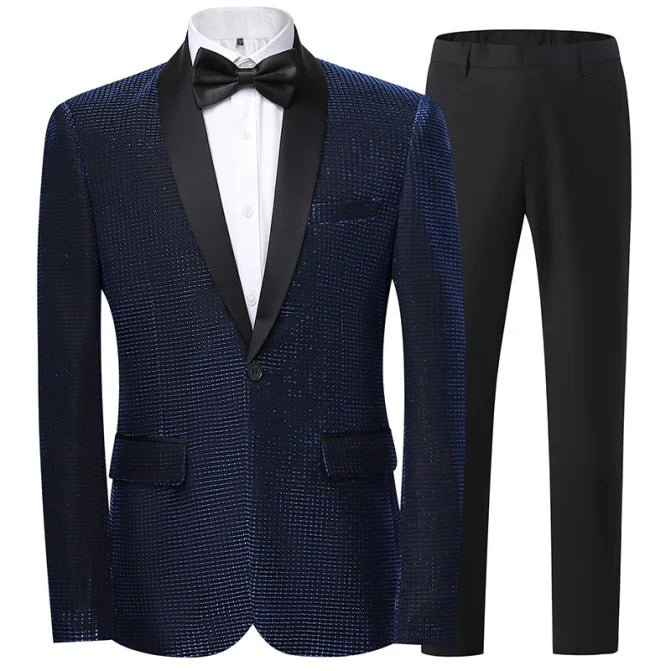 Costume 2 Pièces Texturé Invité De Mariage Pour Homme | Classique
