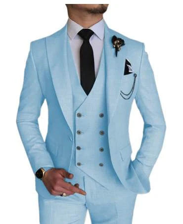 Costume 3 Pièces À Double Boutonnage Invité De Mariage Pour Homme | Tenue De Cérémonie