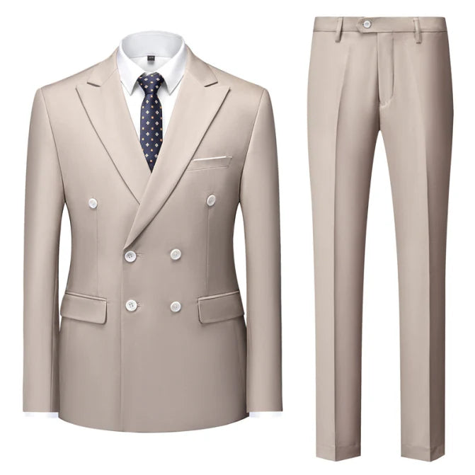 Costume À Double Boutonnage Invité De Mariage Pour Homme | Deux Pièces