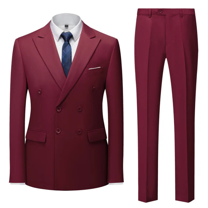Costume À Double Boutonnage Invité De Mariage Pour Homme | Deux Pièces