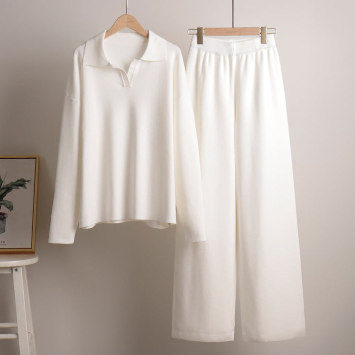 Marceline | Ensemble Femme Polo et Pantalon Large
