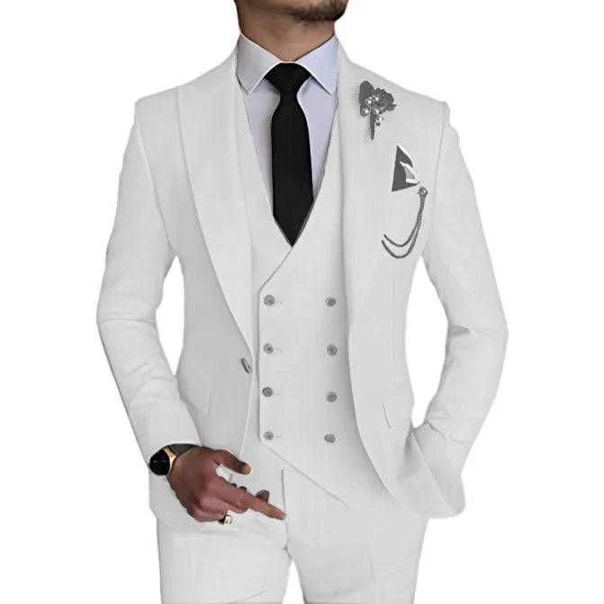 Costume 3 Pièces À Double Boutonnage Invité De Mariage Pour Homme | Tenue De Cérémonie