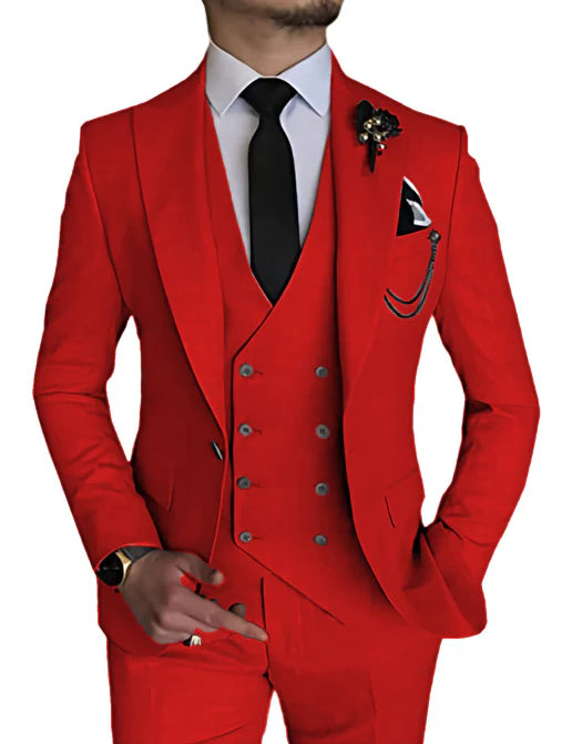 Costume 3 Pièces À Double Boutonnage Invité De Mariage Pour Homme | Tenue De Cérémonie
