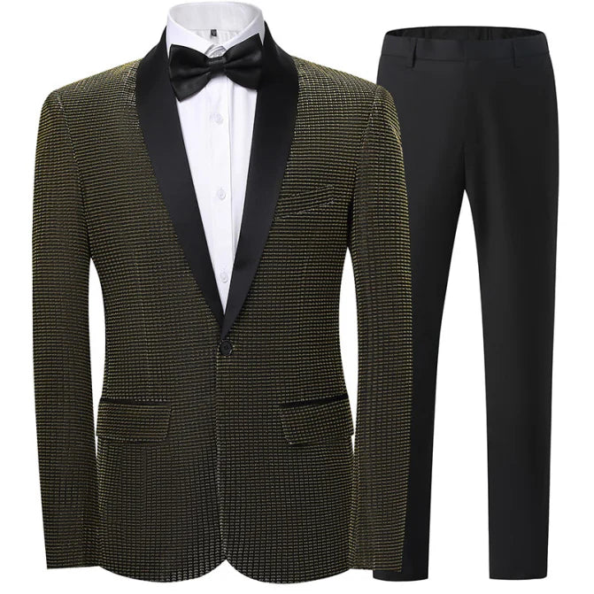 Costume 2 Pièces Texturé Invité De Mariage Pour Homme | Classique