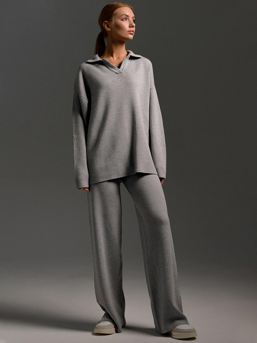 Marceline | Ensemble Femme Polo et Pantalon Large