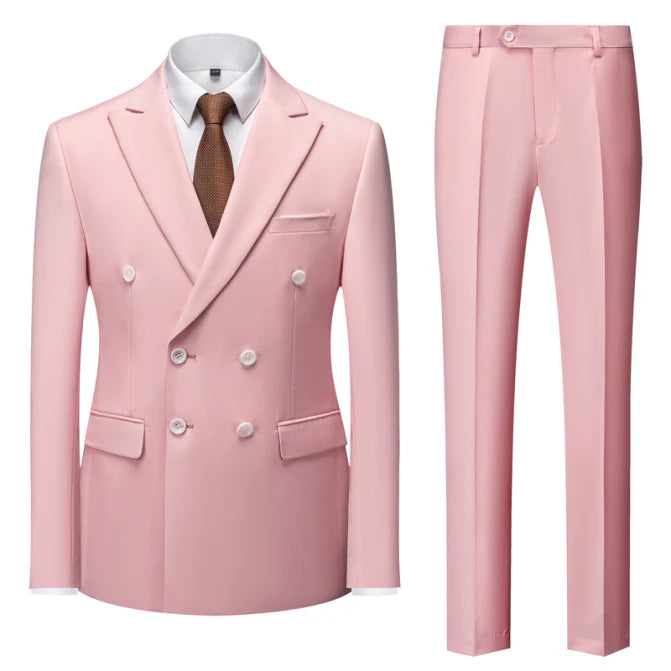 Costume À Double Boutonnage Invité De Mariage Pour Homme | Deux Pièces