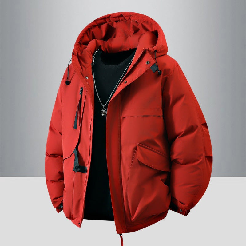Veste d’Hiver Homme – Déperlante à Capuche avec Poches Pratiques