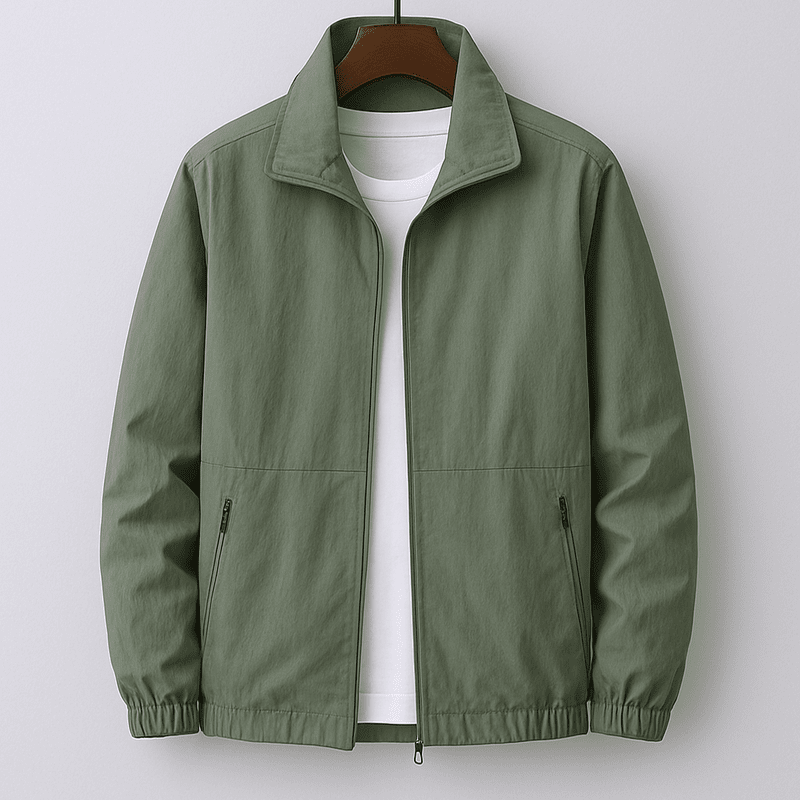Veste d’Été Légère Homme – Respirante, Coupe Ajustée et Zippée