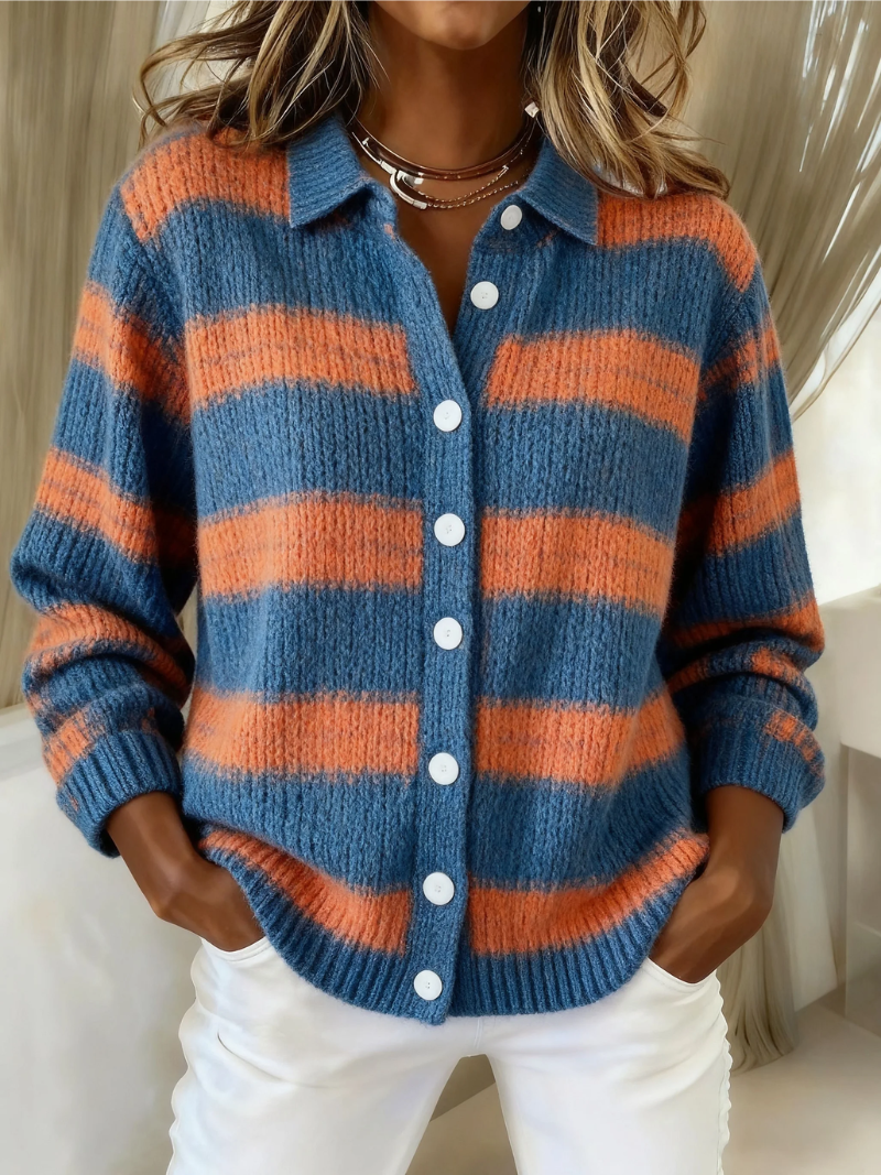 Camicia da donna a quadri in flanella – misto cotone e abbottonata