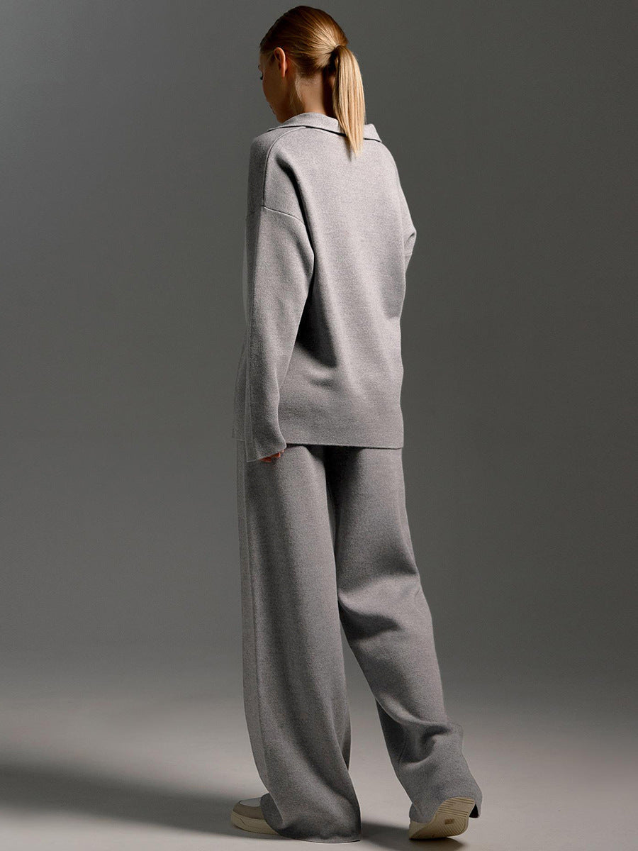 Marceline | Ensemble Femme Polo et Pantalon Large