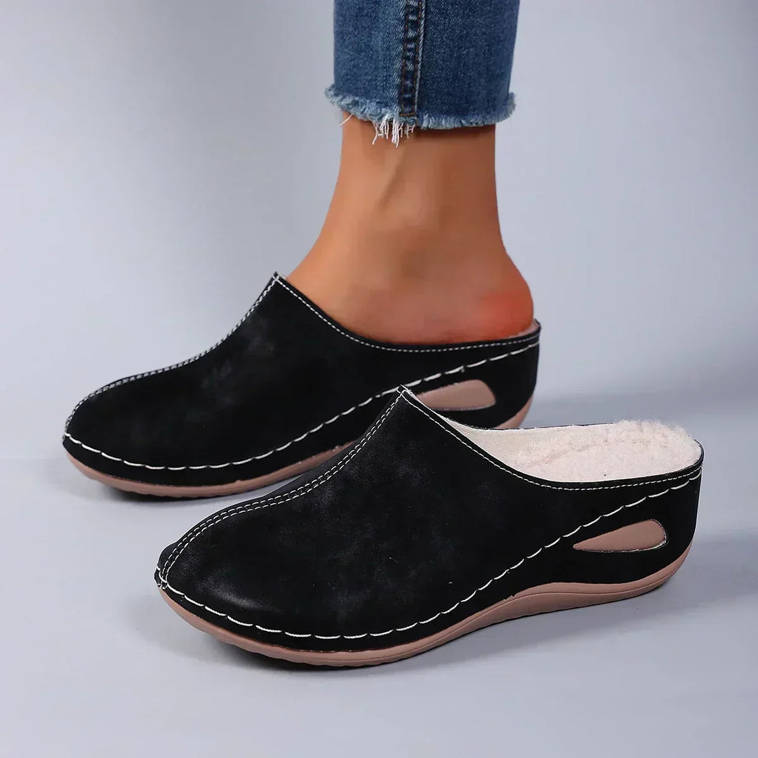 Chaussons Orthopédiques Femme – Soutien Voûte Plantaire et Talon, Semelle Antidérapante