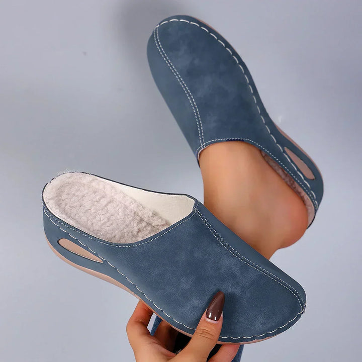 Chaussons Orthopédiques Femme – Soutien Voûte Plantaire et Talon, Semelle Antidérapante