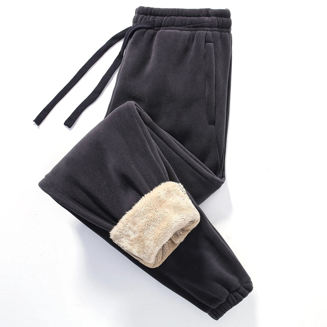 Jogger Homme Doublé Sherpa avec Taille Cordon