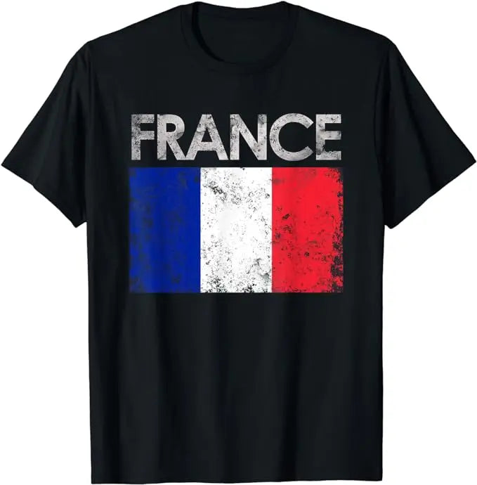 T-shirt Supporter Équipe de France Deux Étoiles | Maillot Fan | Coupe du Monde 2026