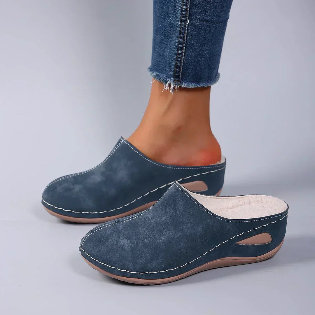 Chaussons Orthopédiques Femme – Soutien Voûte Plantaire et Talon, Semelle Antidérapante