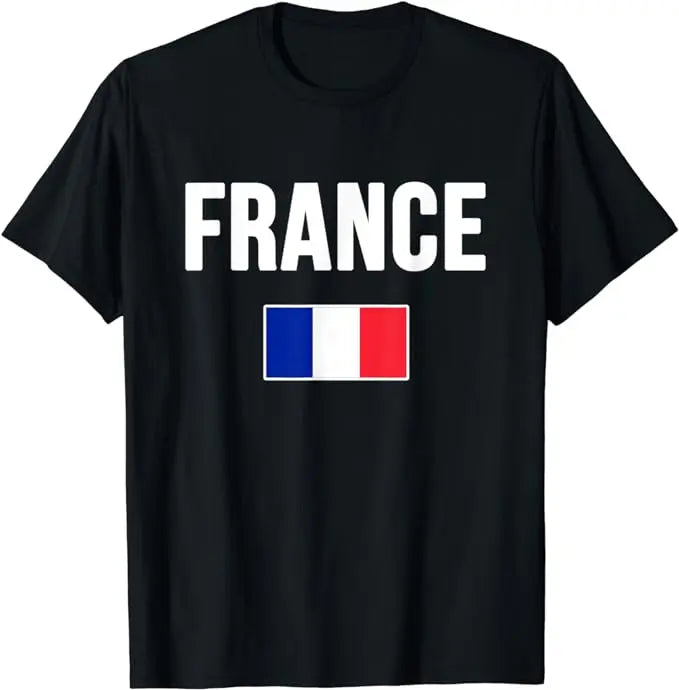 T-shirt Supporter Équipe de France Deux Étoiles | Maillot Fan | Coupe du Monde 2026