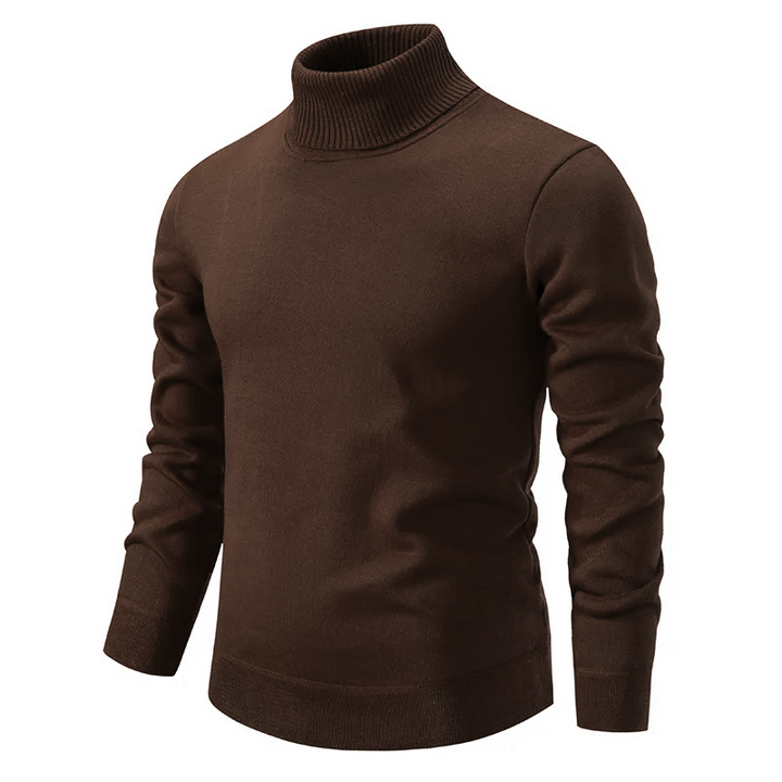 Men's soft knit turtleneck sweater