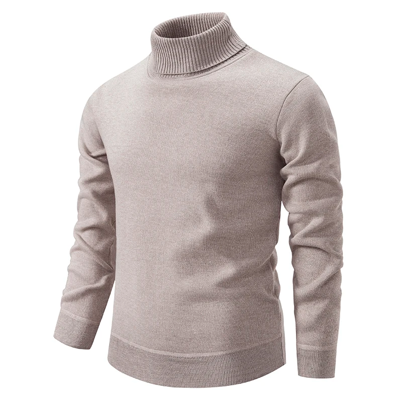 Men's soft knit turtleneck sweater