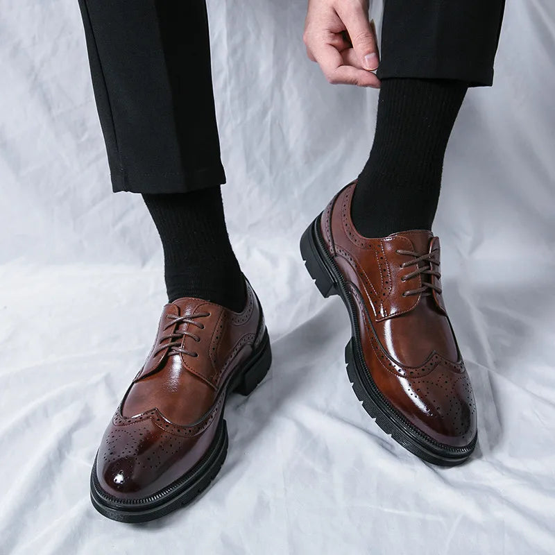 Chaussures Invité De Mariage À Lacets Élégantes Pour Homme | Bout En Pointe