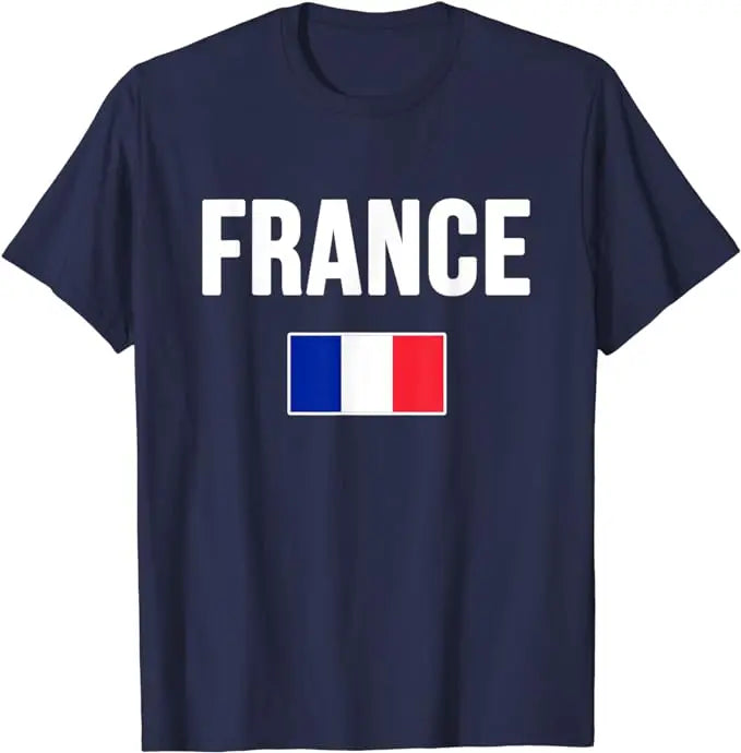 T-shirt Supporter Équipe de France Deux Étoiles | Maillot Fan | Coupe du Monde 2026