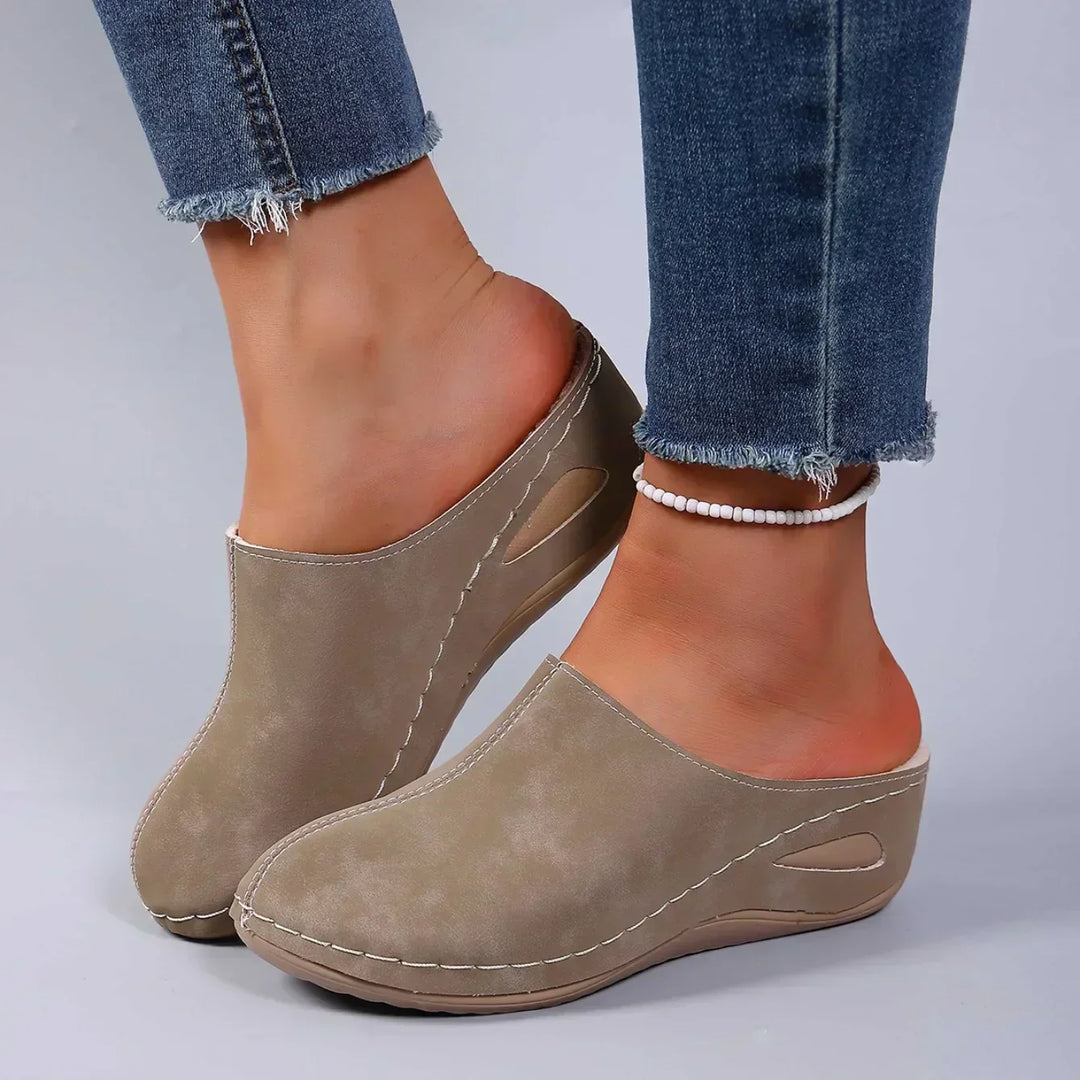 Chaussons Orthopédiques Femme – Soutien Voûte Plantaire et Talon, Semelle Antidérapante