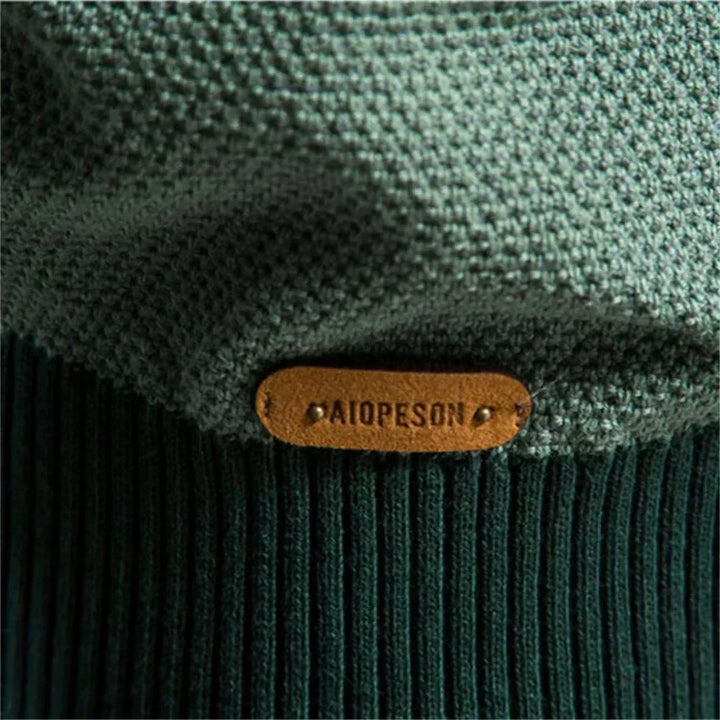Cardigan en Maille Homme à Col Rond – Coupe Slim