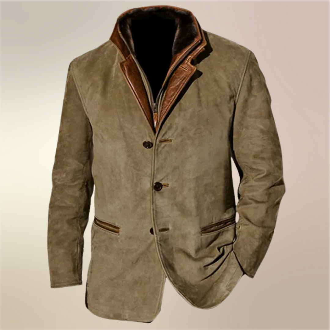 Veste Vintage Homme en Mélange de Laine